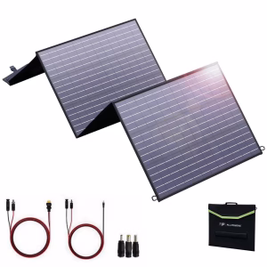 ALLPOWERS 200 Watt Folding Solar Panel Kit, Portable Solar Generator Charger with Adjustable Kickstand
